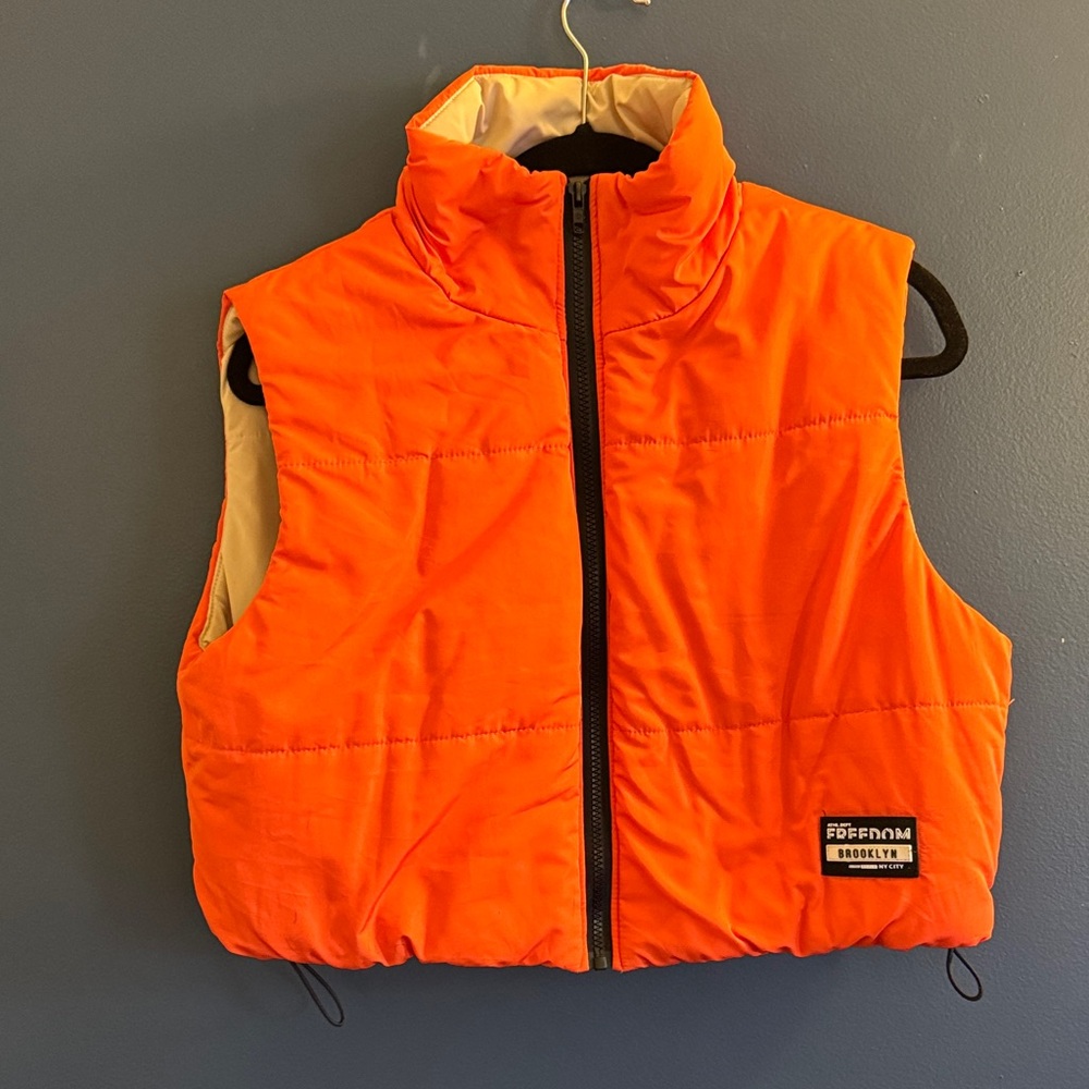Orange women’s  Puffer Vest